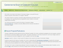 Tablet Screenshot of centerforcommunitycolleges.org
